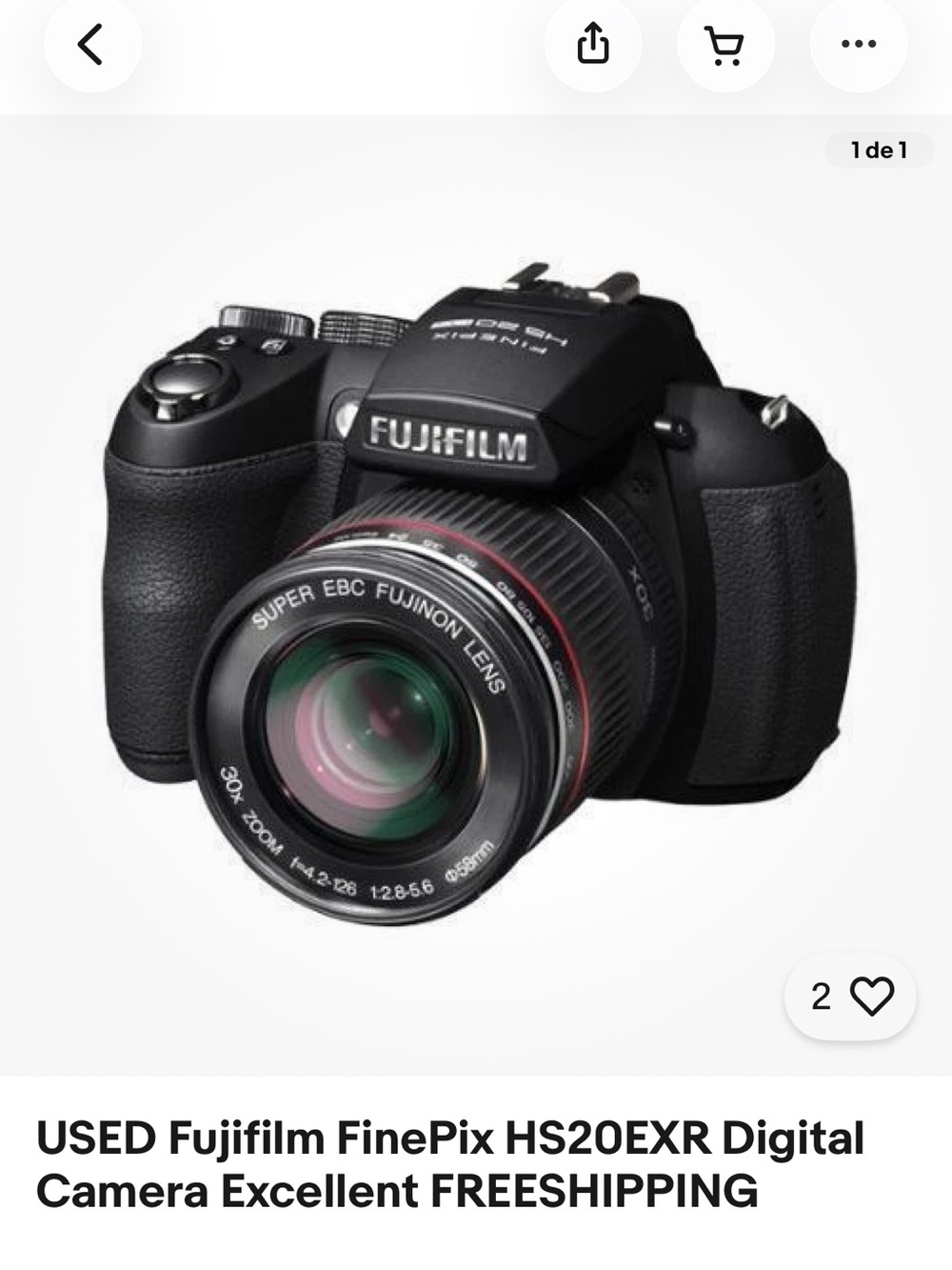 Fujifilm Black Digital Camera with Red Lens Accents